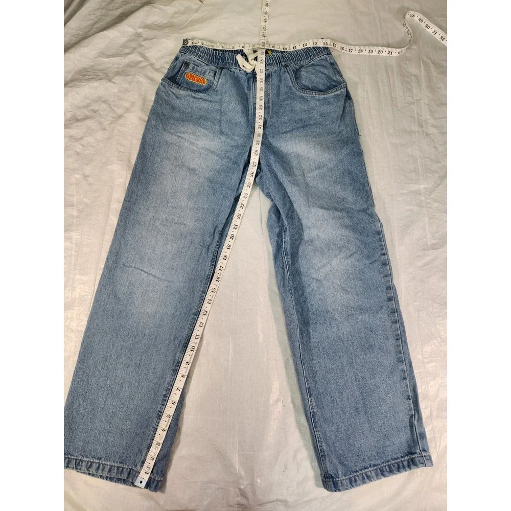 Empyre Jeans Men Small S 30x29 Baggy Wide Y2K Skater Streetwear Pants Light